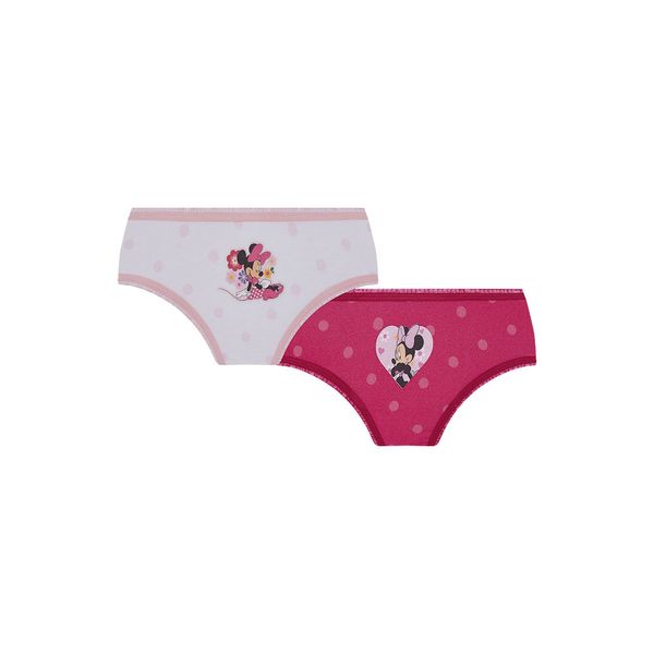 Kit com 2 Calcinhas Infantis Minnie Disney Lupo Tamanho: G | Cor: Sortida
