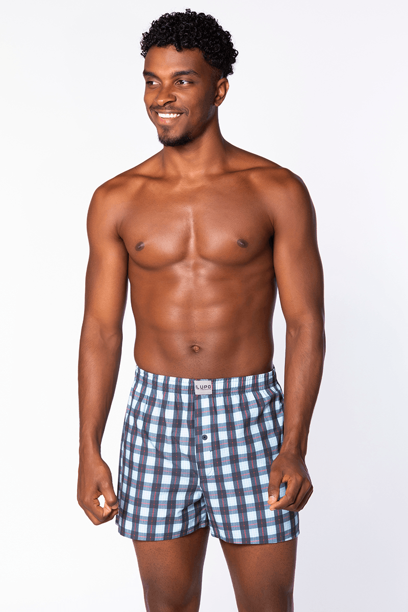 Samba-canção Algodão Xadrez Masculina Lupo