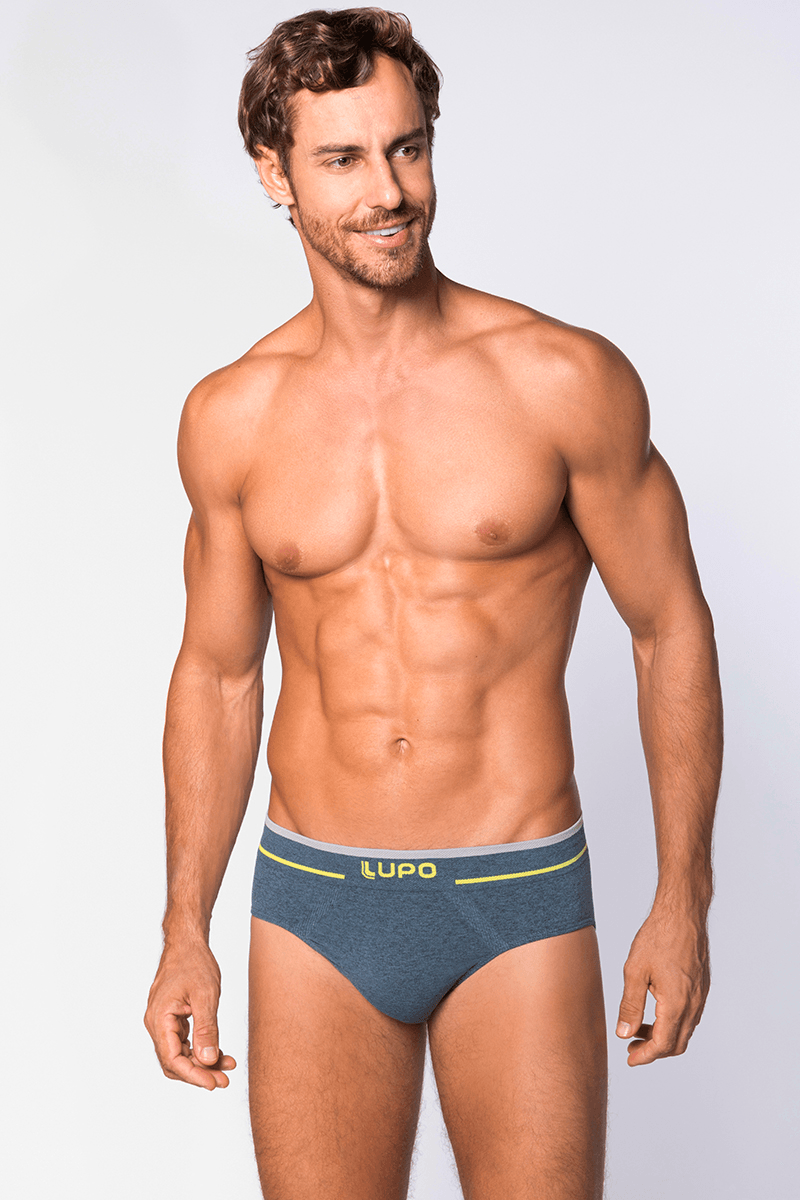 Cueca Slip Sem Costura Masculina Lupo