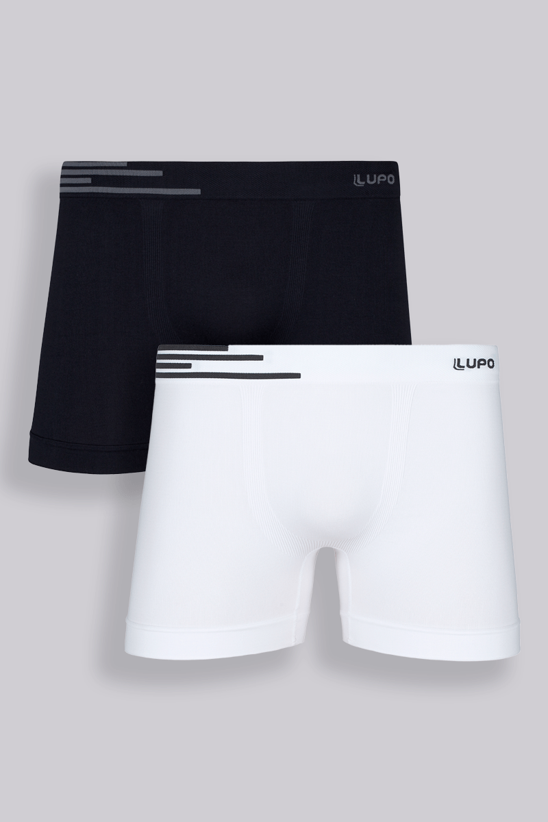 Kit 2 Cuecas Boxer Adulto Sem Costura