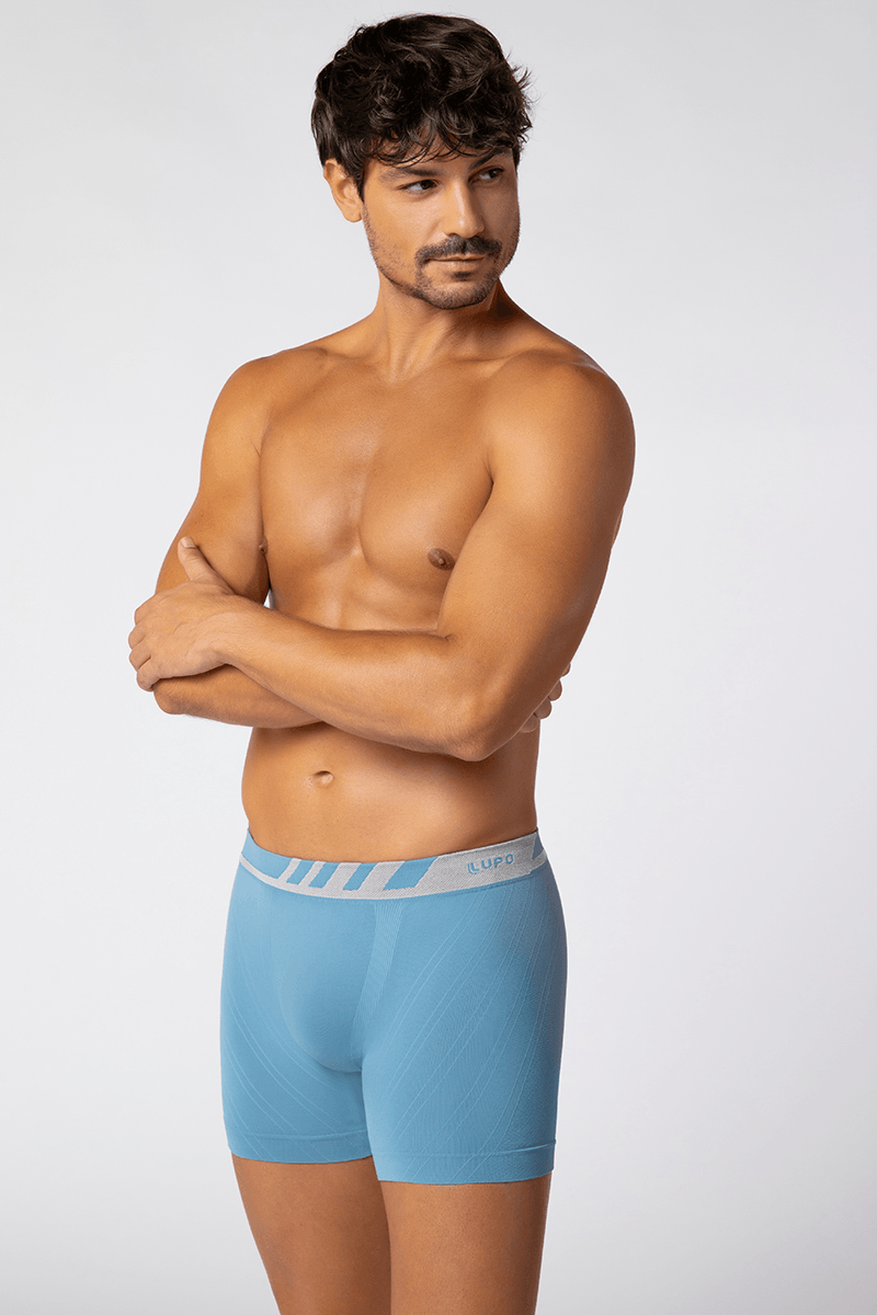 Cueca Boxer Microfibra Sem Costura Masculina Lupo