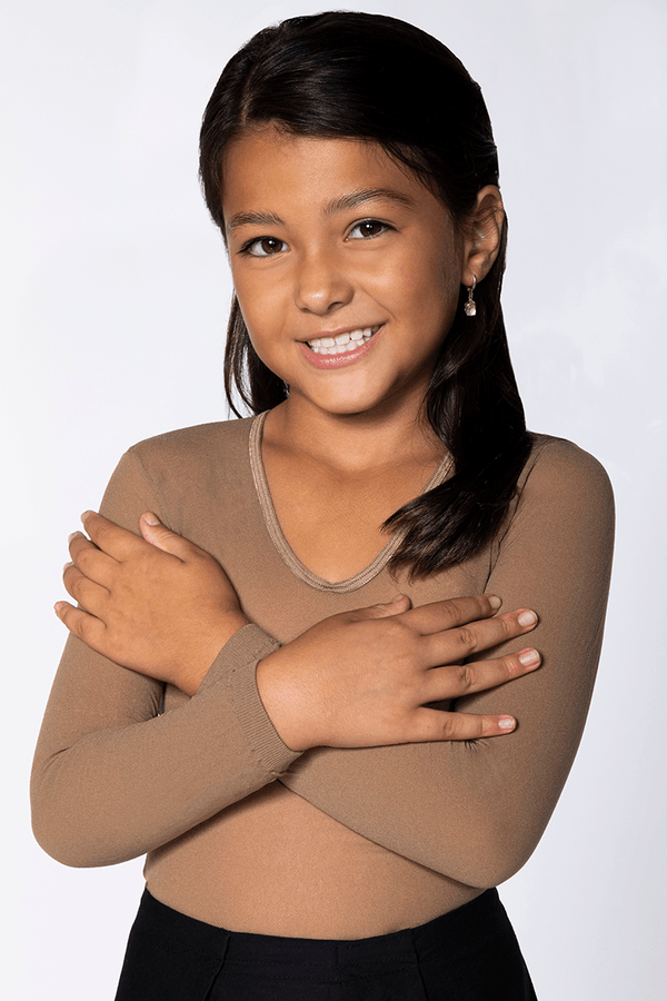 Blusa Segunda Pele Infantil Feminina Lupo Tamanho: G | Cor: Po De Arroz
