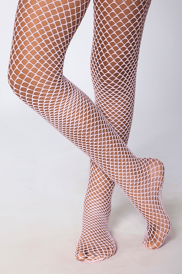 Meia-calça Arrastão Infantil Feminina Lupo Tamanho: G | Cor: Rosa