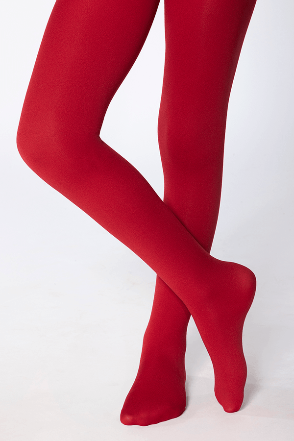 Meia-calça Opaca Infantil Feminina Lupo Tamanho: G | Cor: Vermelho Intenso