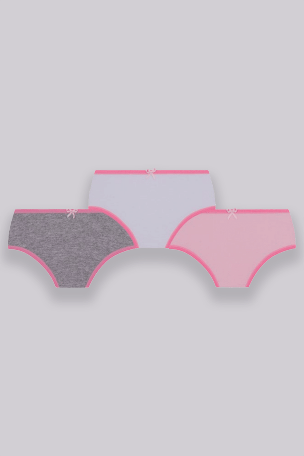 Kit 3 Calcinhas Algodão Infantil Feminina Lupo 1 Tamanho: M | Cor: Sortida
