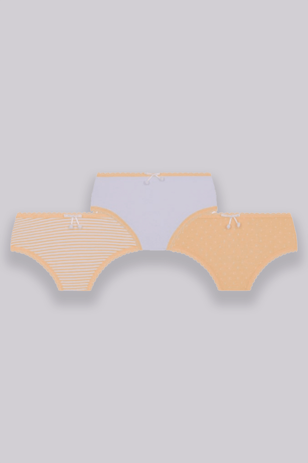 Kit 3 Calcinhas Algodão Infantil Feminina Lupo Tamanho: PP | Cor: Sortida