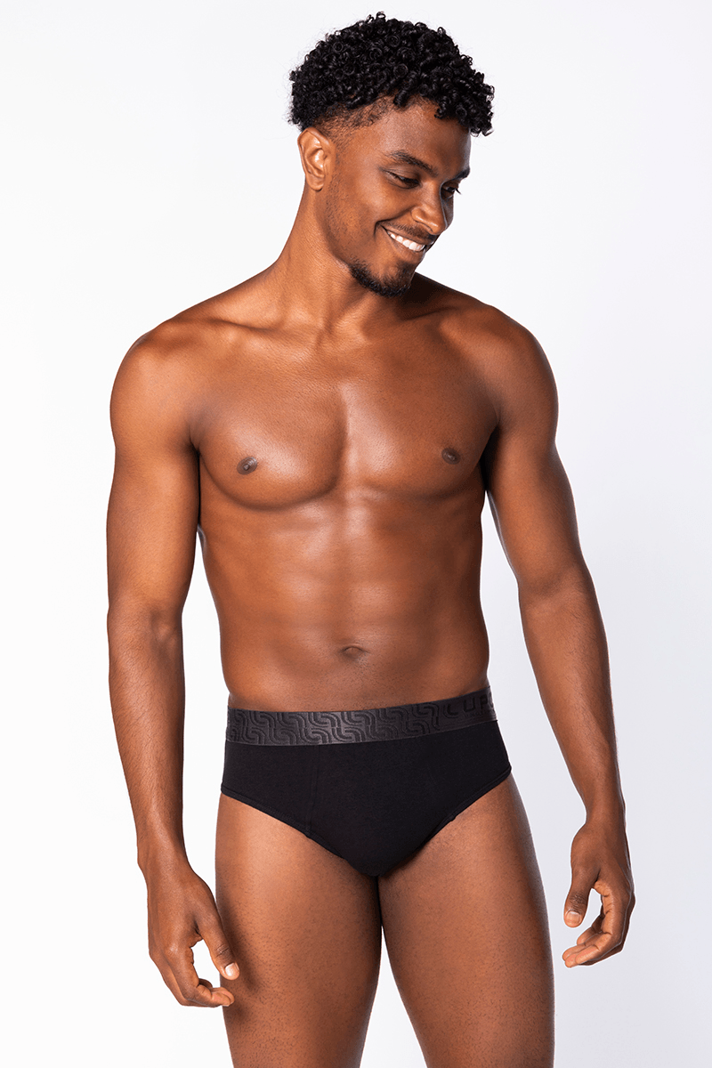 Cueca Slip Algodão com Elastano Masculina Lupo