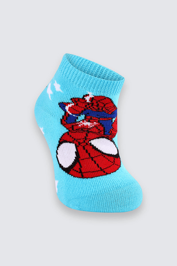Meia Marvel BM Spidey Tamanho: 0 (Calçados 16 a 23) | Cor: Spectre