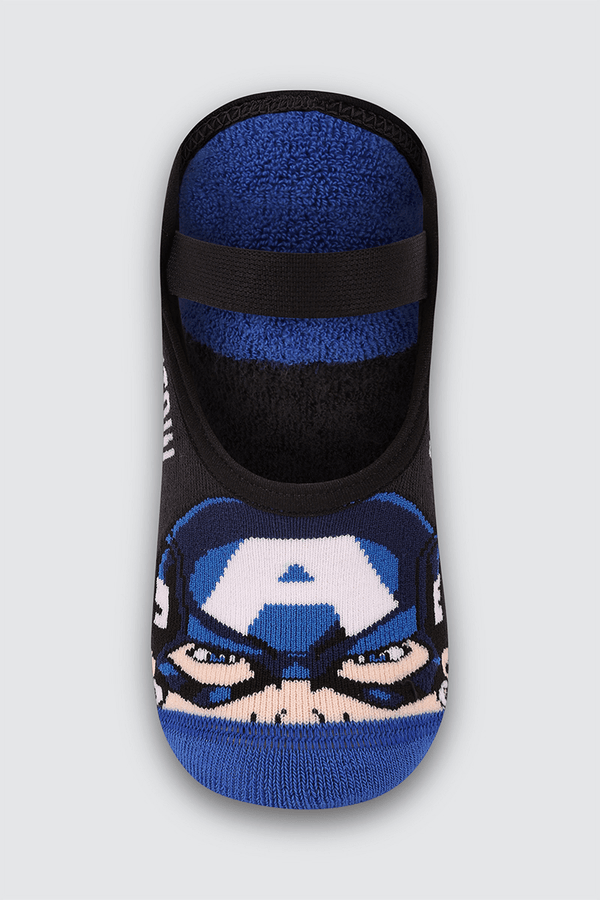 Meia Marvel KM Ving. Sap. Anti. Tamanho: 810 (Calçados 30 a 36) | Cor: Preto