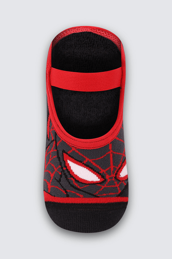 Meia Spider Man KM Sap. Anti. Tamanho: 046 (Calçados 24 a 29) | Cor: Preto