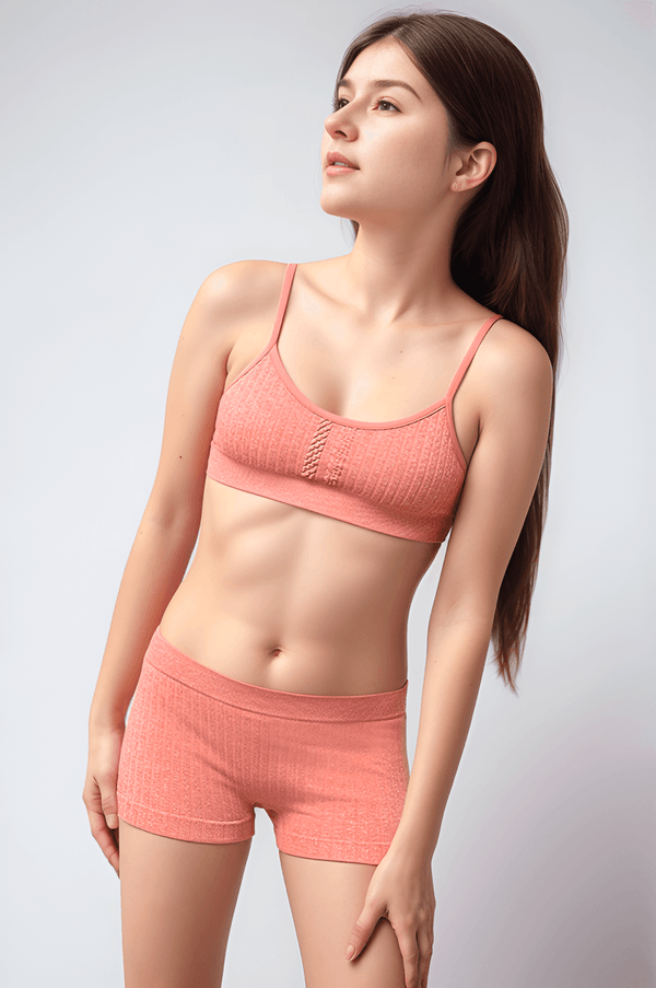 Calcinha Boxer Tricô Sem Costura Teen Feminina Lupo Tamanho: 14 | Cor: Telha