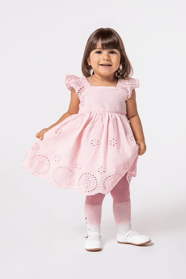 Meia-Calca Disney BF Lobinha Tamanho: RN (Calçados 0 a 4 Meses) | Cor: Malva