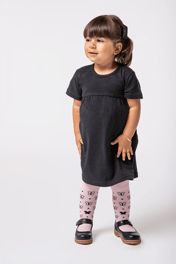 Meia-Calca Lobinha BF Tamanho: RN (Calçados 0 a 4 Meses) | Cor: Bubble Gum