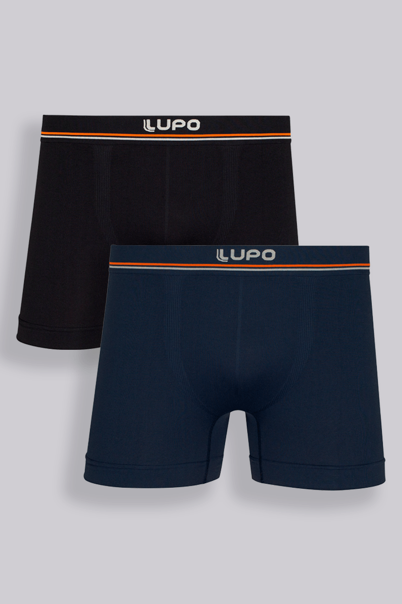 Kit 2 Cuecas Boxer Adulto Sem Costura