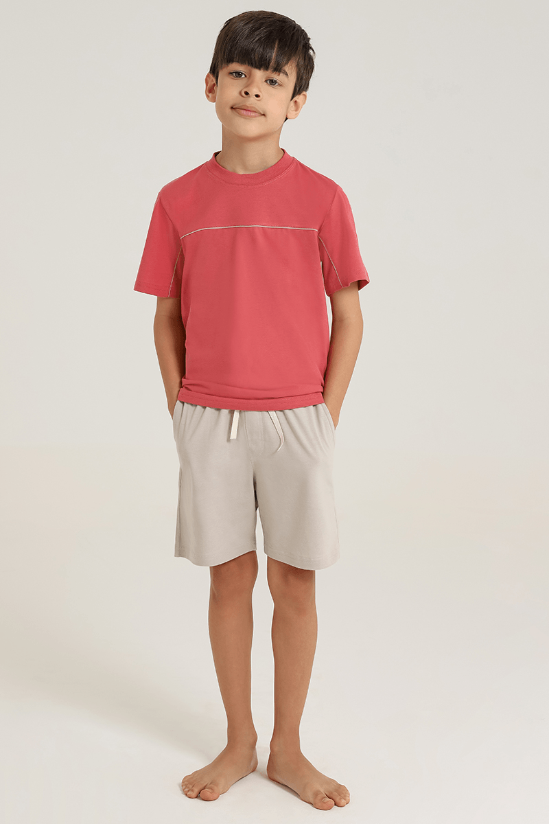 Pijama Curto Recortes Infantil Masculino Lupo