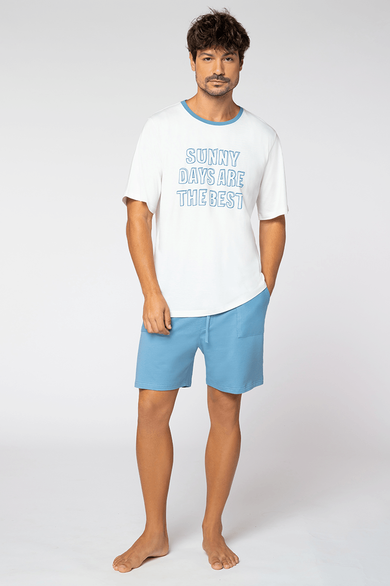 Pijama Curto Sunny Days Masculino Lupo