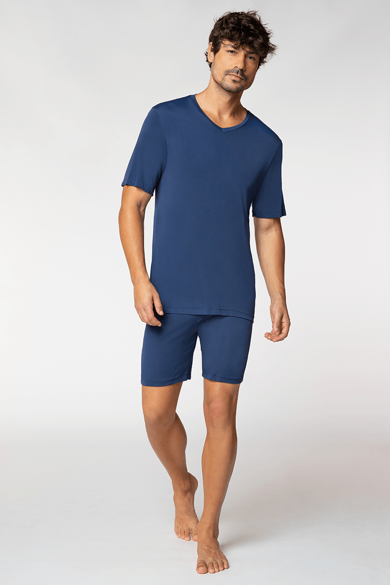 Pijama Curto Poliamida Masculino Lupo