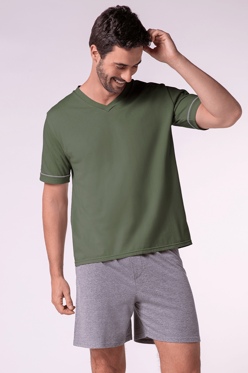 Pijama Curto Masculino Lupo