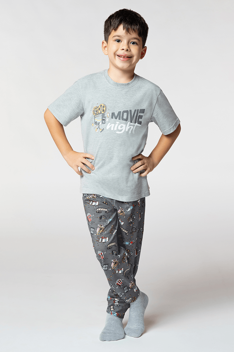 Pijama Longo Cinema Infantil Masculino Lupo