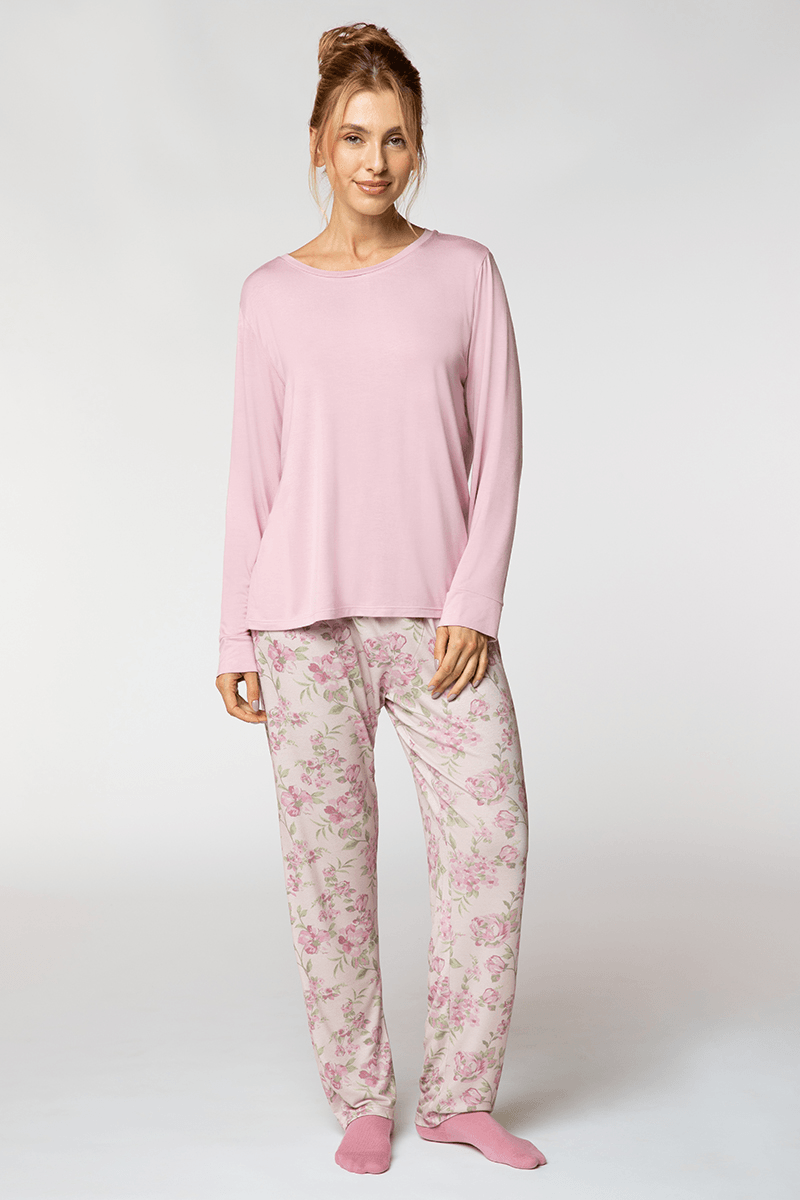 Pijama Longo Viscose Feminino Lupo
