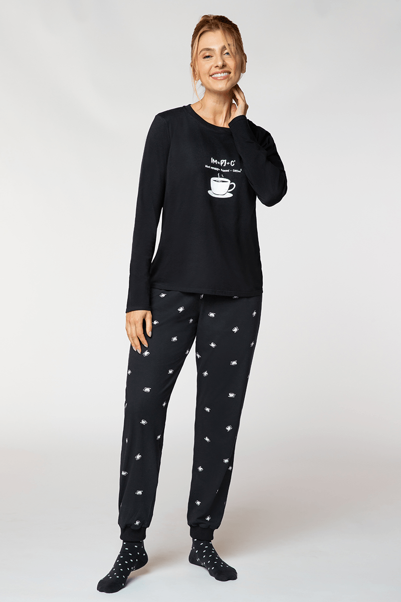 Pijama Longo Café Feminino Lupo