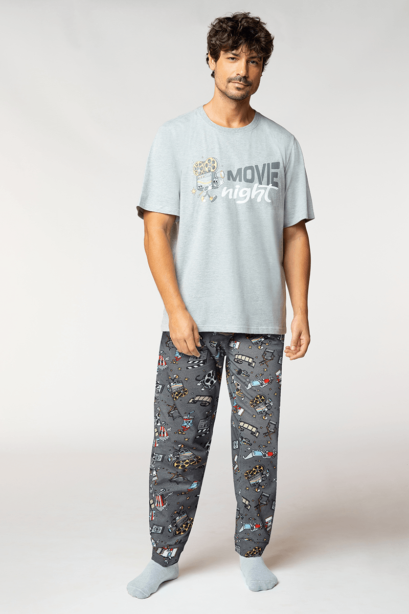Pijama Longo Cinema Masculino Lupo