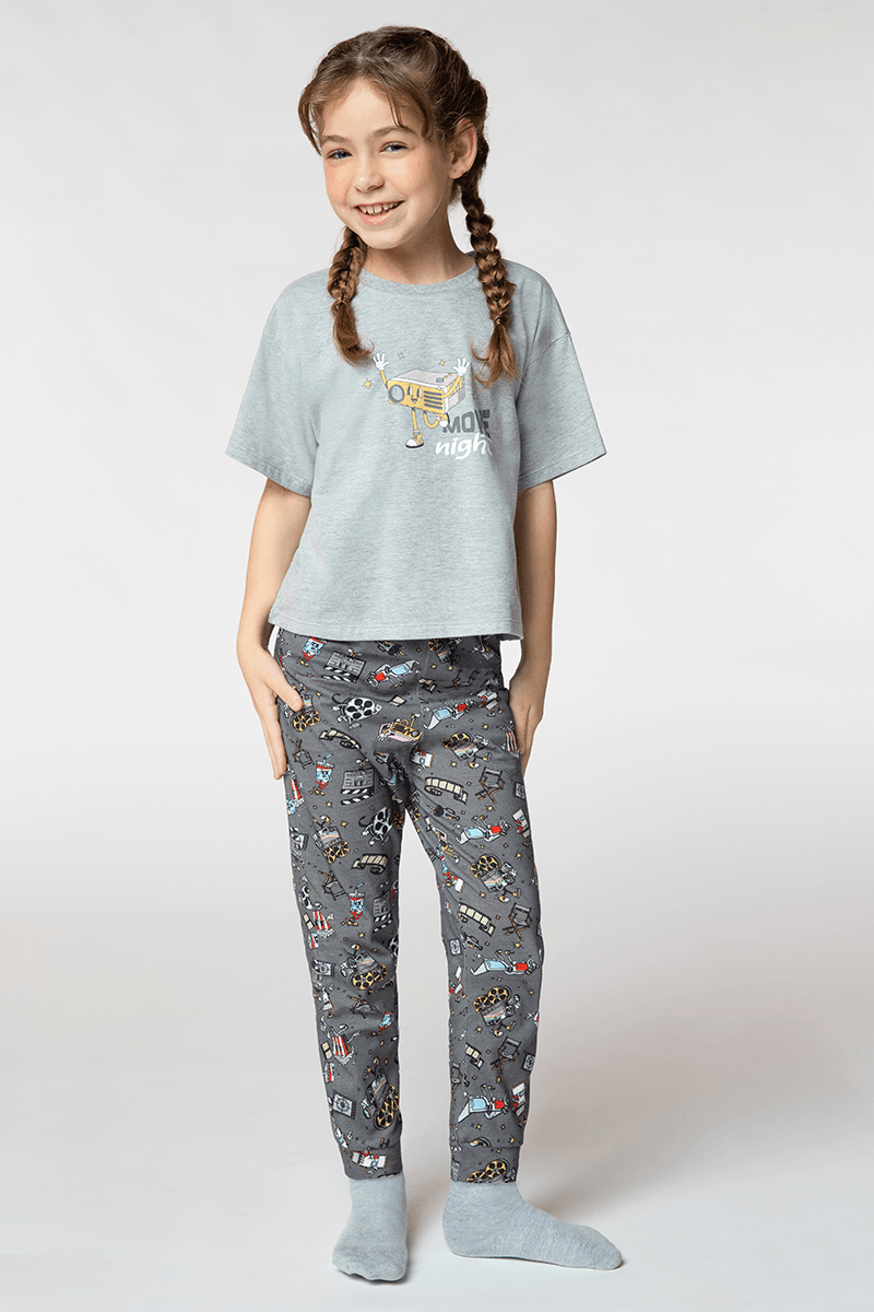 Pijama Longo Infantil Feminino Lupo