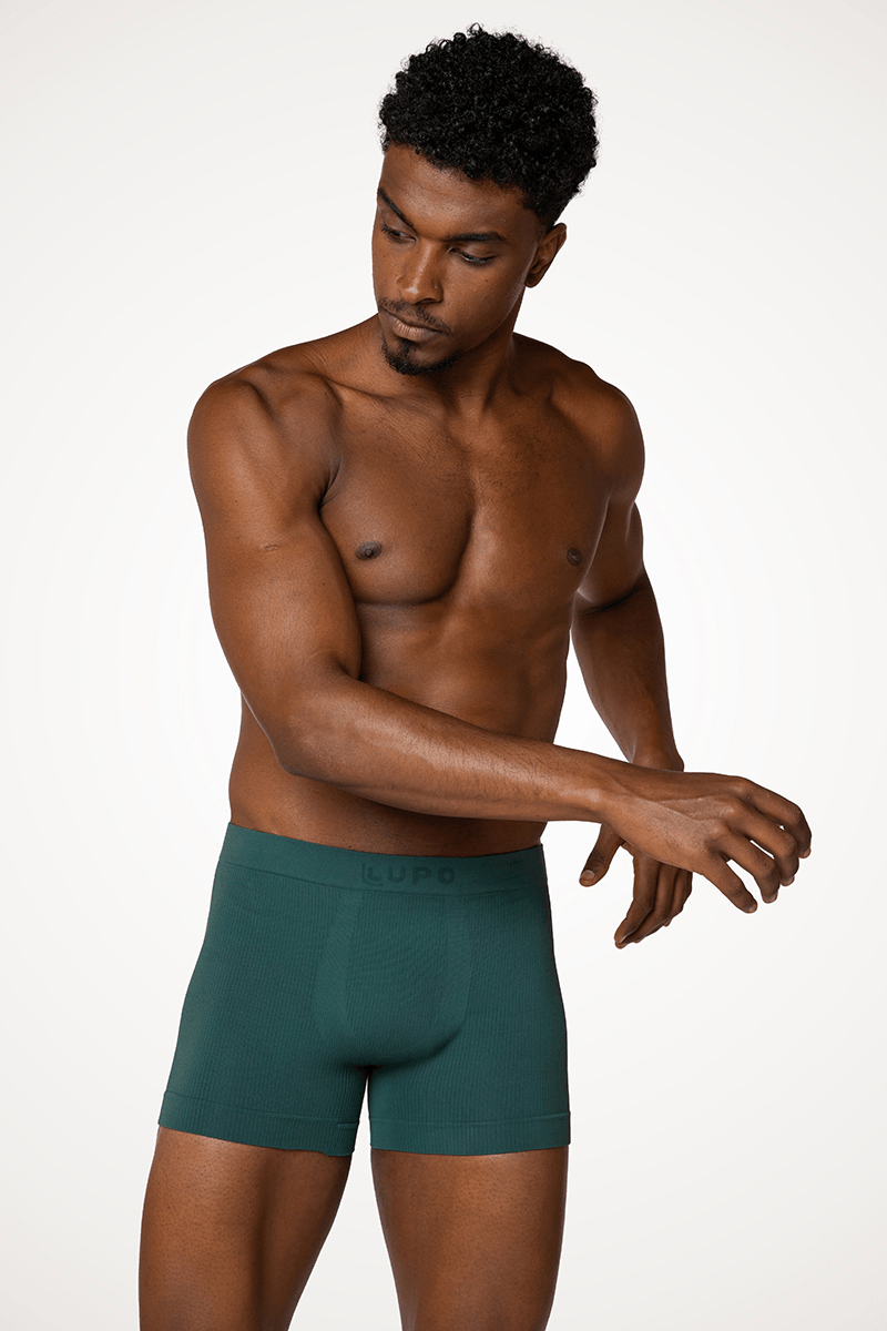 Cueca Boxer Microfibra Sem Costura Masculina Lupo