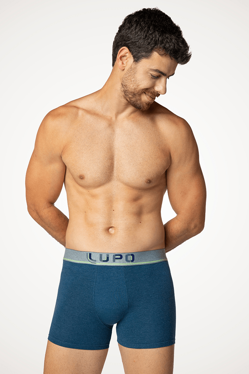 Cueca Boxer Algodão Masculina Lupo