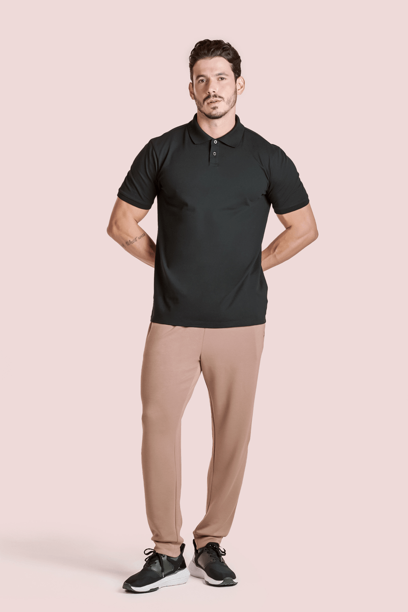 Camiseta Polo Algodão Pima Masculina Lupo
