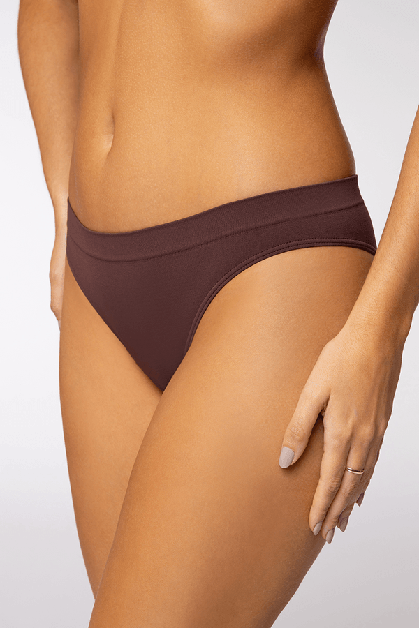 Calcinha Biquini Sem Costura Feminina Lupo Tamanho: M (40 a 42) | Cor: Canela