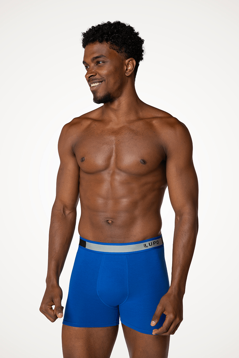Cueca Boxer Algodão com Elastano Masculina Lupo