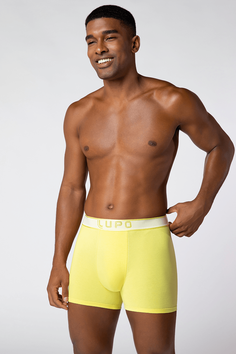 Cueca Boxer Algodão com Elastano Masculina Lupo