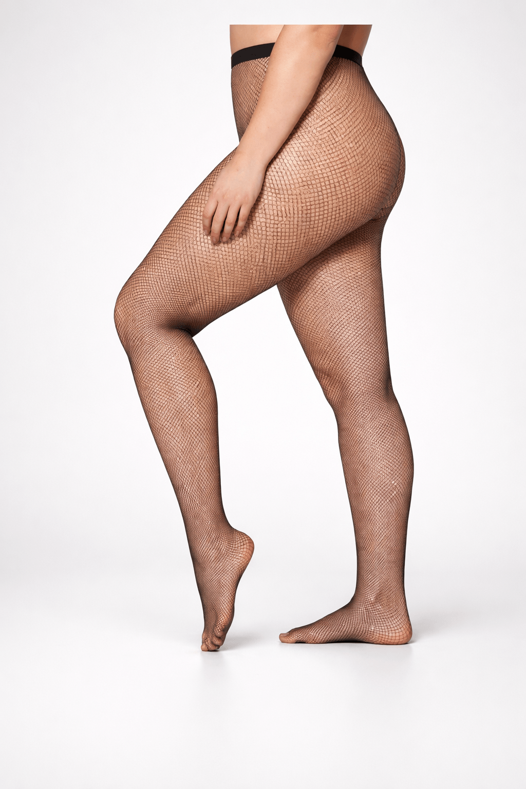Meia Calça Arrastão Plus Size Feminina Lupo