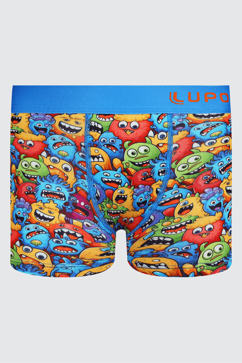 Cueca Boxer Estampada Infantil Masculina Lupo