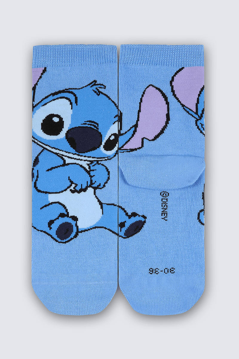 Meia Cano Médio Stitch Infantil Unissex Lupo