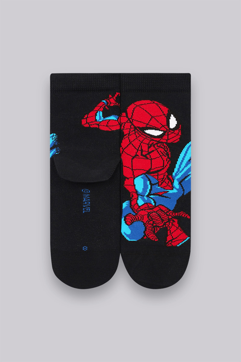Meia Cano Médio Homem-Aranha Infantil Masculina Lupo