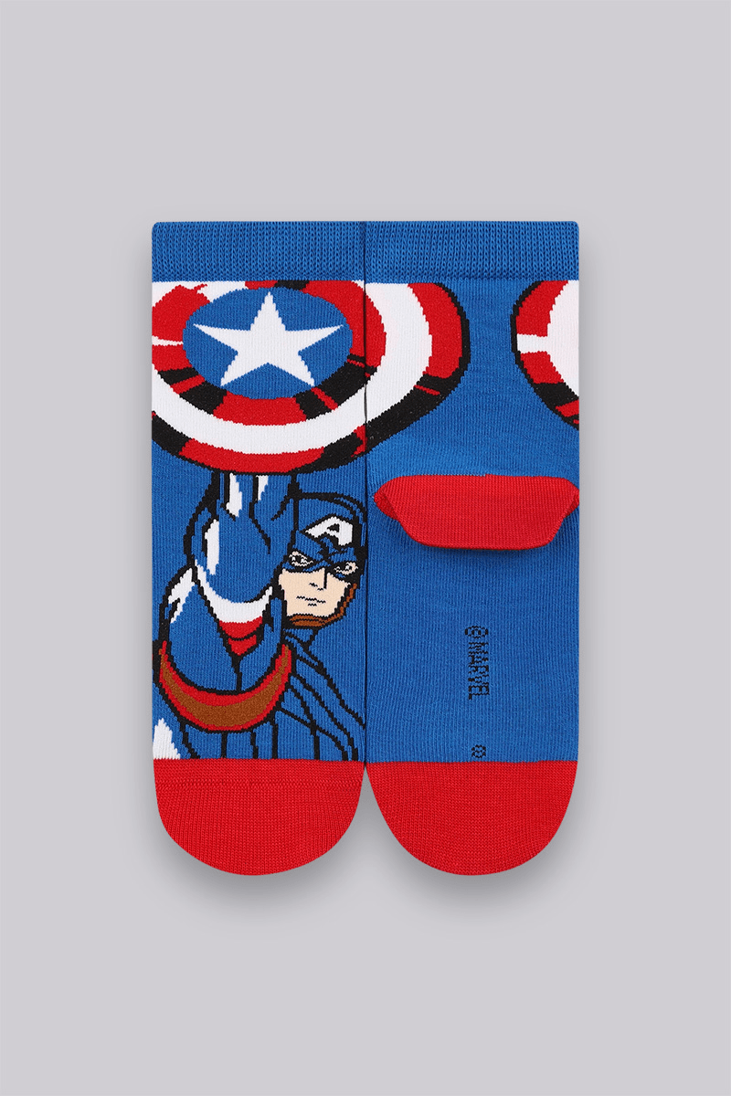 Meia Cano Médio Vingadores Infantil Masculina Lupo