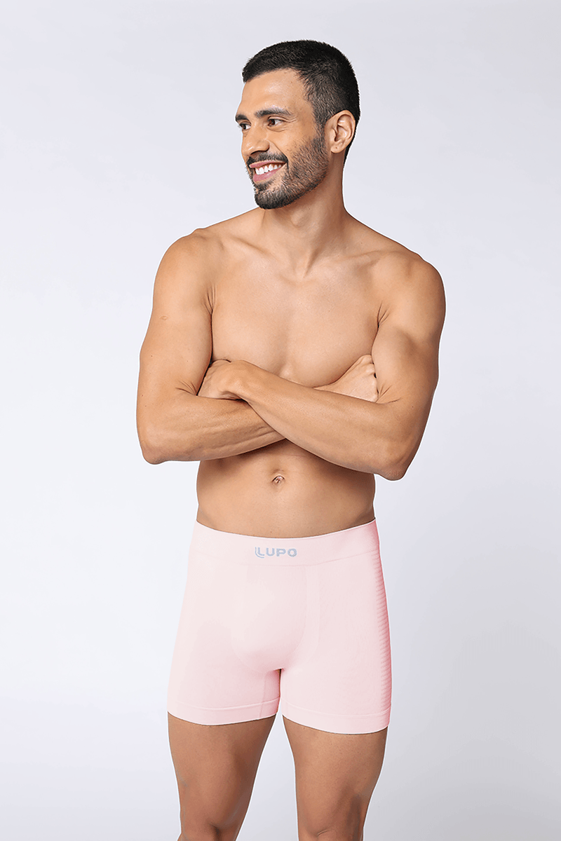 Cueca Boxer Microfibra Sem Costura Masculina Lupo